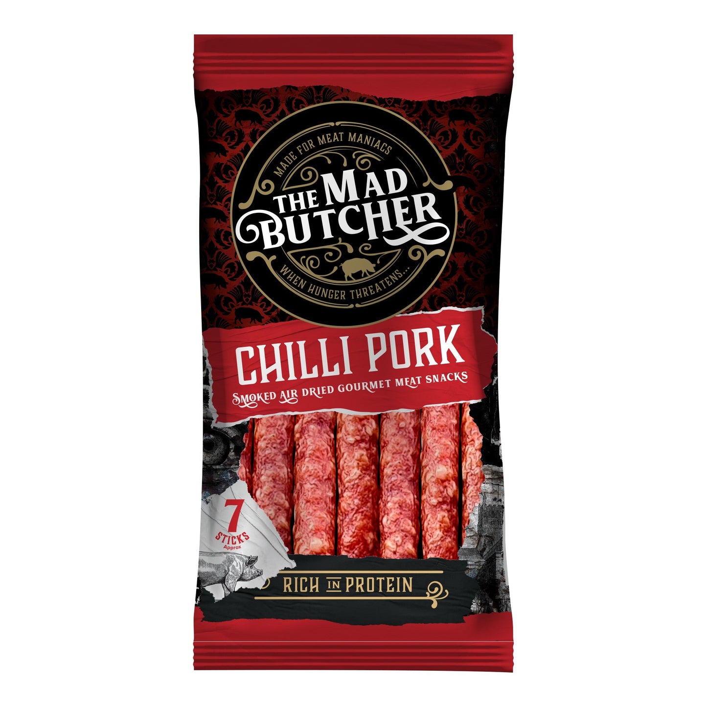 The Mad Butcher Chilli Pork 8 x 70g